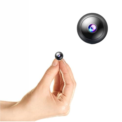 Hidden Camera with Audio/Video. Mini Camera, Small Camera. Spy Hidden Cameras for Home Indoor Use. Spy Cam with Night Vision and Motion Detection | Only 0.9 inch! Baby Monitor Small Mini Wireless..