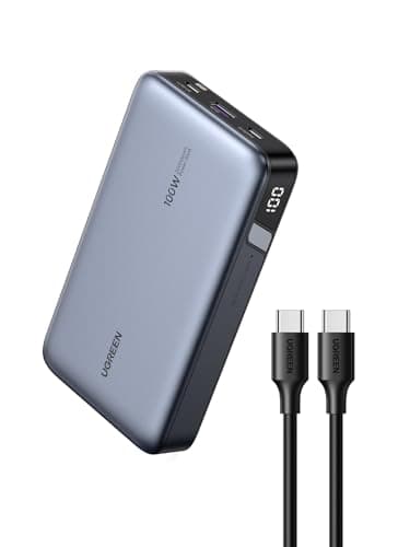 UGREEN 20000mAh 100W Power Bank, Nexode Portable Charger USB C 3-Port PD Fast Charging Battery Pack Digital Display for iPhone 17/16, MacBook, iPad, Galaxy S26 Ultra, Steam Deck, Dell XPS and More