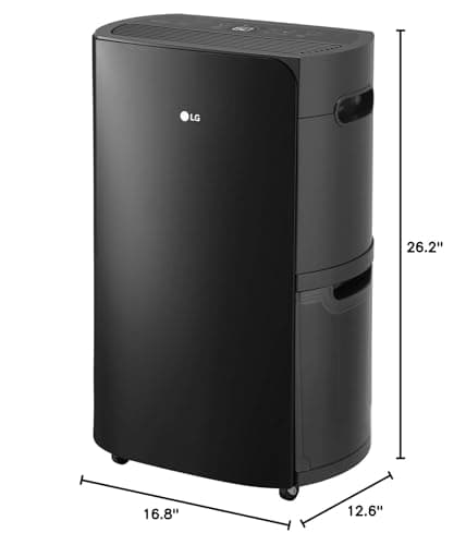 LG PuriCare 50-Pint Dehumidifier, 2019 model - Black (Renewed) 9