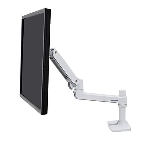 Ergotron – LX Monitor Arm, Single Monitor Desk Mount – fits Flat Curved Ultrawide Computer Monitors up to 34 Inches, 7 to 25 lbs, VESA 75x75mm or 100x100mm – White 8