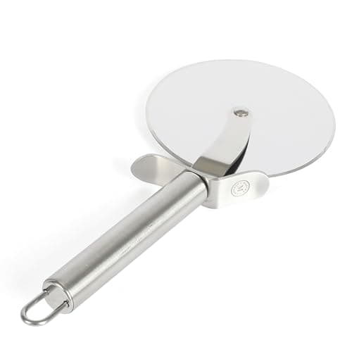 Martha Stewart Richburn 4-Inch Professional Stainless Steel Pizza Cutter – Sharp and Durable Kitchen Tool for Easy Slicing