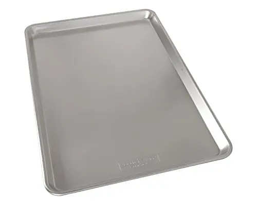 Nordic Ware Extra Large Baking Sheet, 21 x 15 inches, XL Big sheet pan Natural Uncoated Aluminum, Reinforced Steel Rim Prevents Warping, 1pk Big Sheet