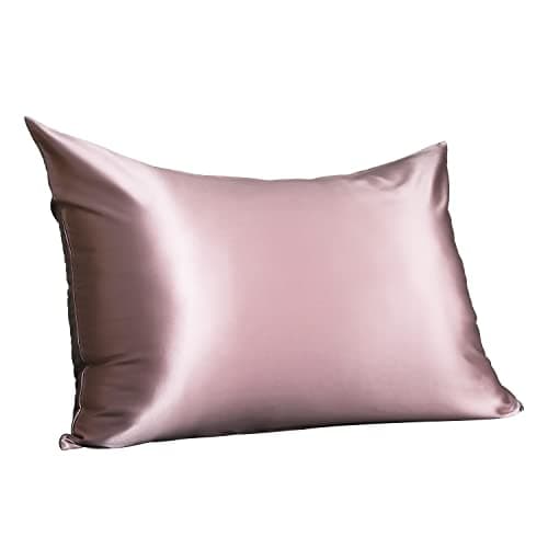 PROMEED 100% Silk Pillowcase 25 Momme for Hair and Skin, Both Sides Highest Grade 6A+ Mulberry Silk, Acne-Free Silk Pillow Case Cover (Cal.King 20"x40", Pink)