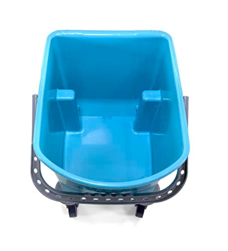 Mop Bucket 25 Quart | Side Press Wringer | 4 Wheels 3" | Blue 7