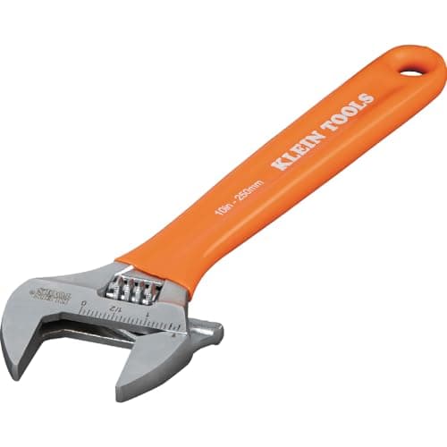 Klein Tools D5074 Adjustable Wrench Set, Extra Capacity, 6-Inch, 8-Inch, 10-Inch, 12-Inch, Forged Alloy Steel, Metric and SAE, 4-Piece 10