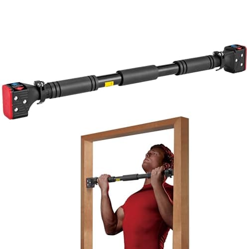 leikefitness Pull-Up Bar For Door Frame Chin Up Bar Upper Body Workout Adjustable Portable Training Pull-Up Bars Bars without Screw - Adjustable Width Locking Mechanism