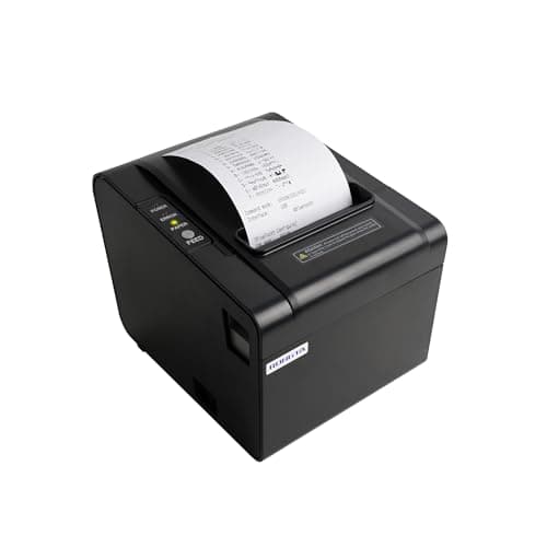 Rongta POS Printer Bluetooth, 80mm USB Thermal Receipt Printer, Restaurant Kitchen Printer with Auto Cutter Support Cash Drawer