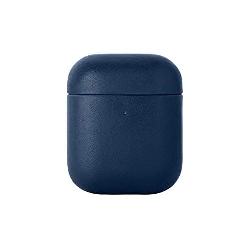 Native Union Leather Case for AirPods – Handcrafted Fully-Wrapped Genuine Italian Leather case – Support Wireless Chargers – Compatible with AirPods Gen 1 & Gen 2 (Navy)