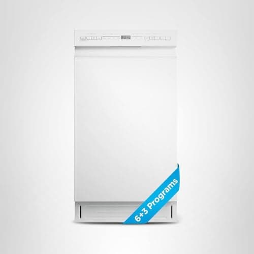 Midea MDF18A1AWW Built-in Dishwasher with 8 Place Settings, 6 Washing Programs, Stainless Steel Tub, Heated Dry, Energy Star, White 9