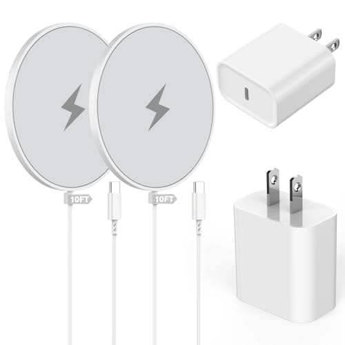 [Apple MFi Certified]Long Magnetic Wireless iPhone Charger,10FT Mag Safe Charger Mag-Safe Charging Magnet Charge Pad 10Feet 2Pack for iPhone 17 Pro Max/17Pro/iPhone 16ProMax/16Plus/15/14/13/12/AirPods