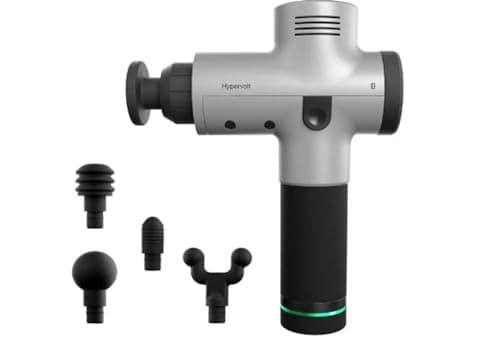 Hypervolt Bluetooth, Featuring Quiet Glide Technology - Handheld Percussion Massage Gun | 3 Speeds, 5 Interchangeable Heads | Helps Relieve Sore Muscles and Stiffness (Hypervolt w/Bluetooth)