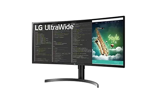 LG 35” 35BN75CN-B VA HDR QHD UltraWide™ Curved Monitor (3440x1440) with 100Hz Refresh Rate, 5ms(GTG), USB Type-C™, AMD FreeSync™, Dynamic Action Sync, Black Stabilizer, MaxxAudio® & Ergonomic Design 2