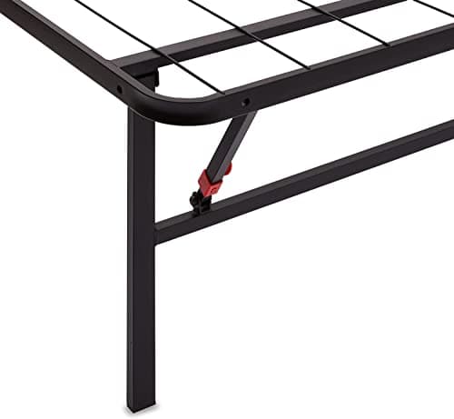 Amazon Basics Bed Frame with Ample Underbed Storage, Foldable Metal Platform, Sturdy Steel, No Box Spring Needed, 14 inches High, Noise-Free Support, Easy Assembly Tool-Free Setup, Full Size, Black 7