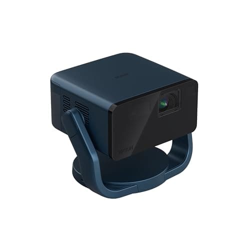 Epson EpiqVision Mini EF22 Portable Smart Laser Projector, Bright 1,000 Lumens, FHD 1080p HDR, 3-Chip 3LCD, Google TV, Netflix, Swivel Stand, Stereo Speakers, Outdoor Backyard/Home Theater - Blue