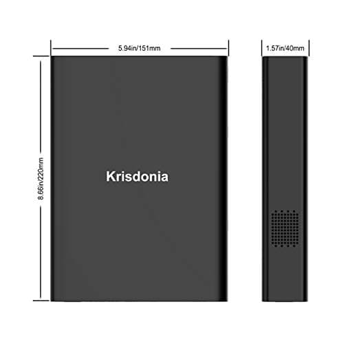 Krisdonia AC Outlet Portable Charger 60000mAh 110V/130W Laptop Power Bank with AC Outlet, 2 USB QC 3.0 and Type-C for Laptop, CPAP, Drone, Projector, Smartphone and Others 7