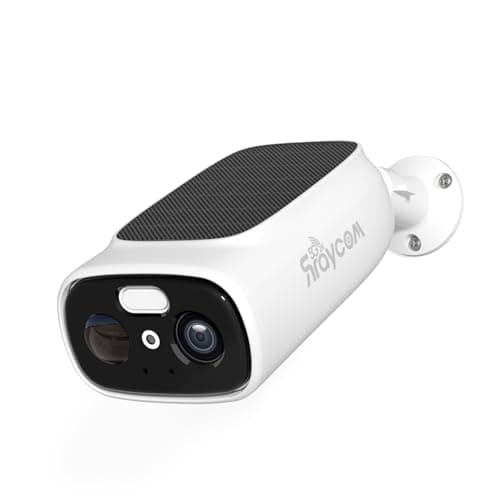 Rraycom 5G Solar Security Cameras Wireless Outdoor, 5MP WiFi Surveillance Outdoor Cameras for Home Security with AI Motion Detection & Siren,Color Night Vision, 2-Way Talk, IP66 Waterproof,SD/Cloud