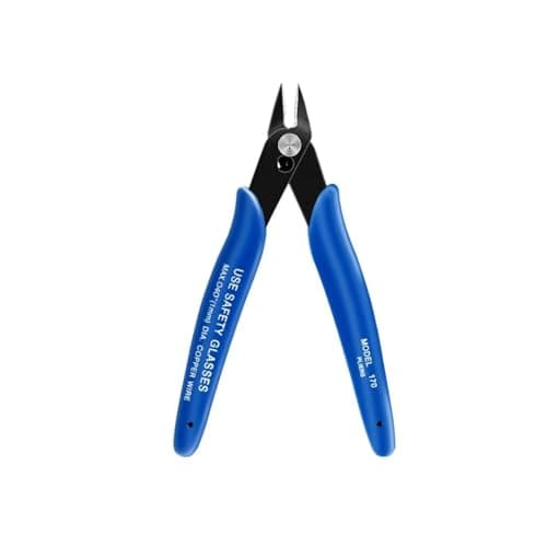 OOTDAY Wire Cutters, 4.9 inch Flush Cutters, Jewelry Making Tools with Internal Spring, Cable Cutters with Smooth Handle for Component Foot, Electronic Component, Plastic Edge, Jewelry