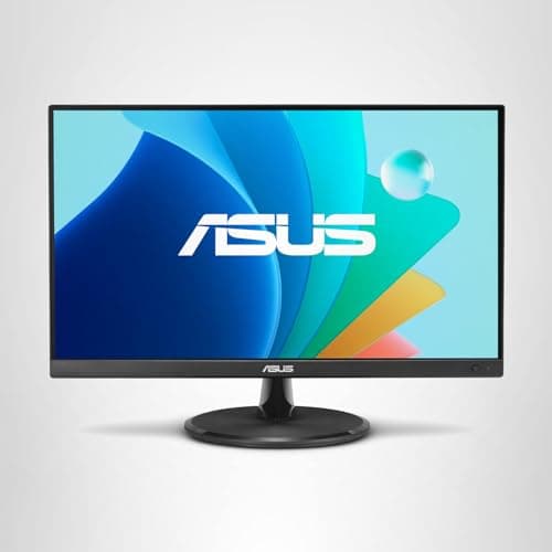 ASUS VP229Q 21.5” Monitor, 1080P Full HD, 75Hz, IPS, FreeSync/Adaptive-Sync, Eye Care, HDMI DisplayPort VGA, Frameless, VESA Wall Mountable Black 10