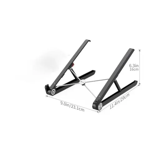 Portable Laptop Stand for Dell Alienware m17 m16 m15 m18 x17 x16 x15 x14 Area-51m 16 Aurora 14 15 16 17 18 inch Gaming Laptop for desk,Made of Reinforced Nylon, 304 Stainless Steel and Silicone 9