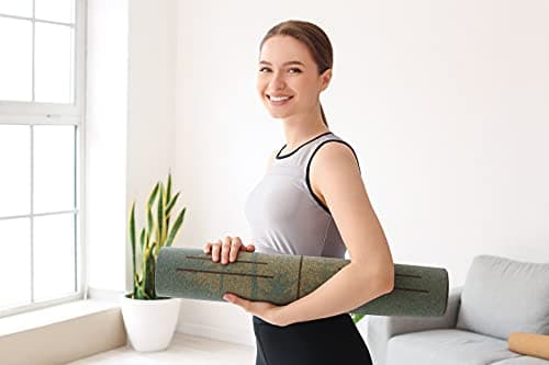 Satori Concept Cork Yoga Mat with Natural Rubber Base, Extra Size, Thickness and Support, Excellent Cushion & Grip, Non-Slip, Non-Toxic, Sweat-Resistant, Sustainable, Eco-friendly Excercise Mat (CYM_Mountain) 7