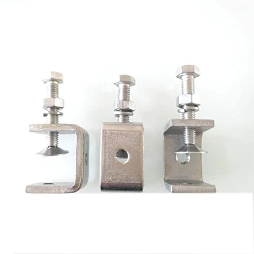 KYIEN 4Pieces 304 Stainless Steel C-Clamp Heavy Duty C-clamp Woodworking Welding Building Household Tiger Clamp G-Clamp 5