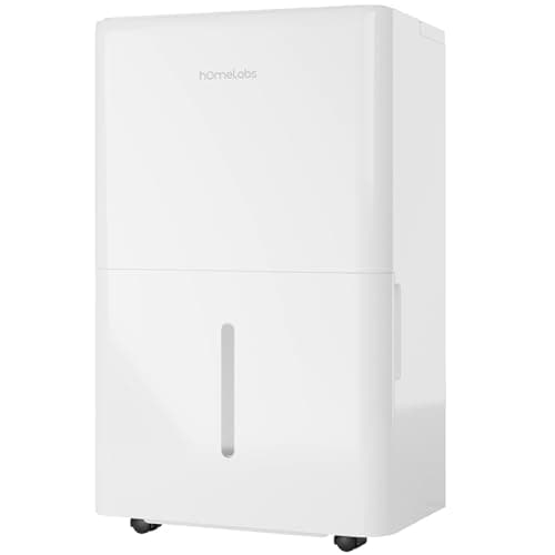 hOmeLabs Dehumidifier - Advanced Humidity & Moisture Control, Quiet, Efficient, Auto Shut-off, Ideal for Home, Basement, Office - 3,500 Sq Ft Wi-Fi (25 Pint MAX 64 Pint at 95°F, 90% RH) 9