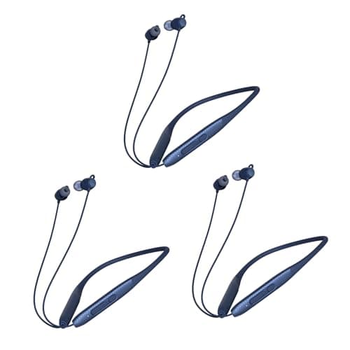 CXPSUE Neckband Earbuds Bluetooth with Stereo Sound,Headphones Wireless with 60 Hours Playtime,Wireless Headphones,Ear Buds Wireless Bluetooth Earbuds (3pack Blue)
