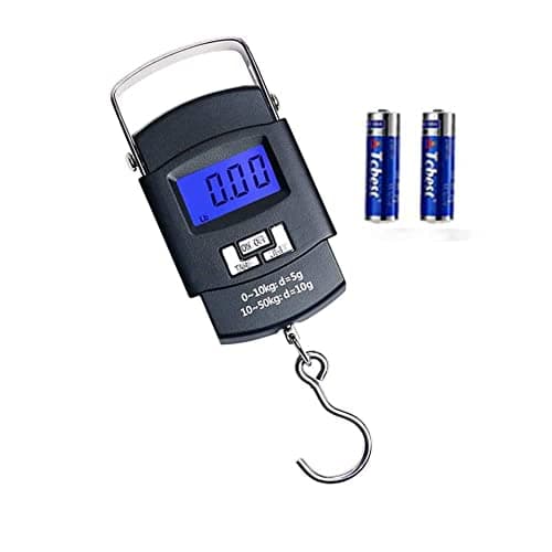 Luggage Scale with Battery Automatic Reading, Many Ways of use, Accurate Numbers, The Perfect Multifunctional Scale, a Good Helper for Your Travel and Fishing