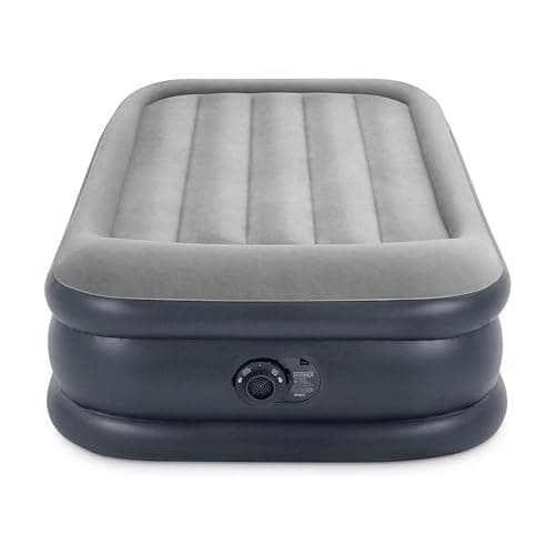 Intex 64131ED Dura-Beam Plus Deluxe Pillow: Fiber-Tech – Twin Size – Built-in Electric Pump – 16.5in Bed Height – 300lb Weight Capacity 11