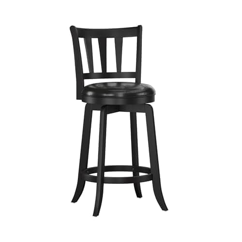 Hillsdale Presque Isle Swivel Stool, Counter Height, Black