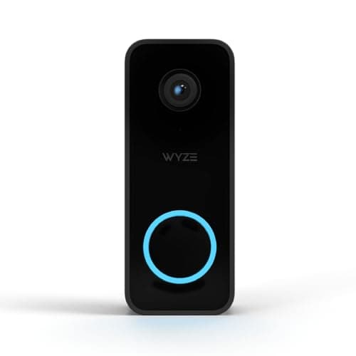 WYZE Wired Doorbell Camera v2(existing doorbell Wiring Required), 2K Security Video Doorbell, Color Night Vision, 2-Way Audio, Package Monitor, Works with Alexa & Google Assistant. Free Expert Setup