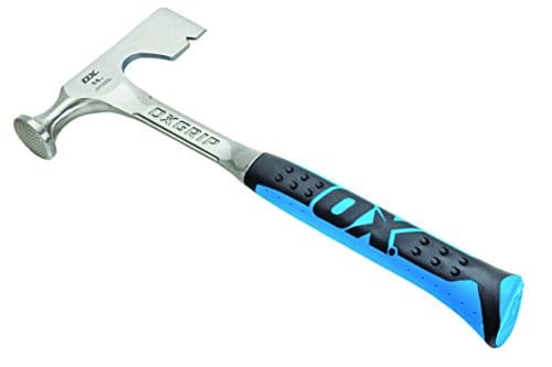 OX TOOLS Pro Drywall Hammer | 14 Ounce / 400 Grams | Drywall Ax | Milled Faced | Drywall Hatchet | 14 oz Drywalling HammerOX-P082614