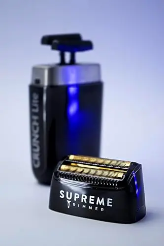 Supreme Trimmer Crunch Lite STF600 | Professional Double Foil Shaver for Men | Cordless & Corded, 60 Min Runtime, Hidden LED Display | Barber Face & Head Finishing Razor 8