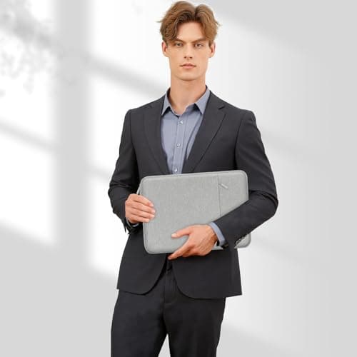 MOSISO Laptop Case 13.3 inch, 13-13.3 inch Laptop Sleeve Compatible with MacBook Air/Pro 13/Pro 14 M5 M4 M3 M2 M1, HP Dell ASUS Lenovo,Polyester Vertical Computer Sleeve Bag with Pocket, Gray 7
