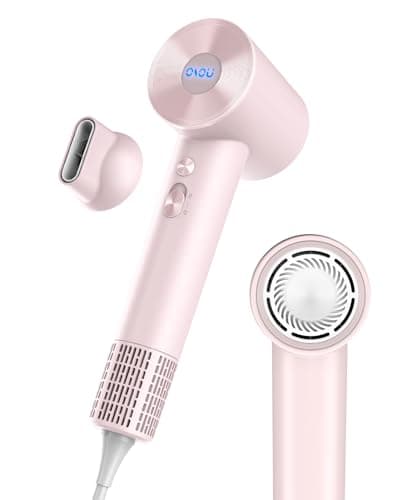 OSOU Hair Dryer, Negative Ionic Hair Dryers, High-Speed Blow Dryer with 110, 000 RPM Brushless Motor, Fast Drying Lightweight Travel Hairdryer, Low Noise Home Hair Dryer with Smooth Nozzle 8