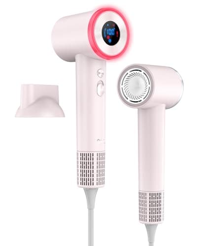 OSOU Hair Dryer, High Speed Fast Drying Hair Dryers, Negative Ionic Portable Blow Dryer with 110000 RPM Brushless Motor, Lightweight Low Noise Thermo-Control Hairdryer with Nozzle for Home, Travel