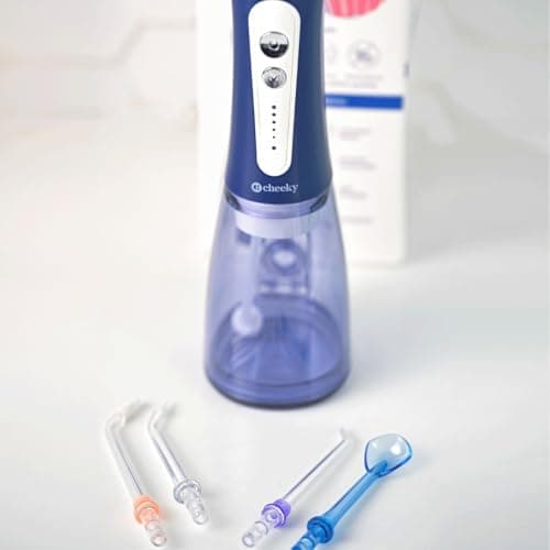 Cheeky Cordless Water Flosser with 5 Floss Heads, 5 Pressure Modes, and Rechargeable Battery, 300 mL Water Tank, Deep Tooth and Gum Cleaning 7
