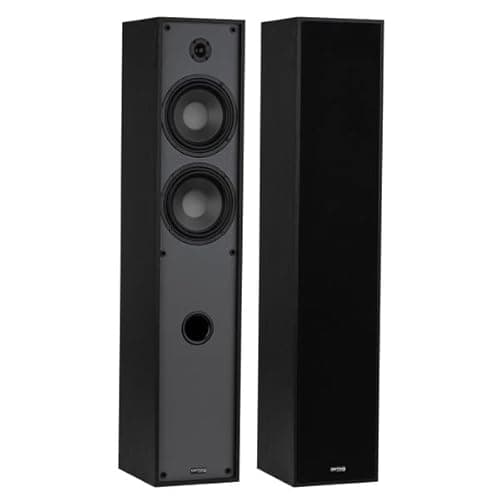 Dayton Audio Classic T65 Floor-Standing Tower Speaker Pair (Black)