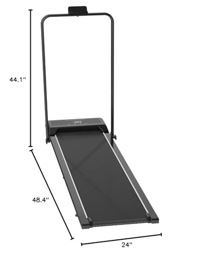 HOWHAI Walking Pad Treadmill with Incline, 2 in 1 Foldable Under Desk Treadmills for Home/Office, Portable Treadmill with App, Bluetooth Music, Remote Control & LED Display (300lbs Capacity) 8