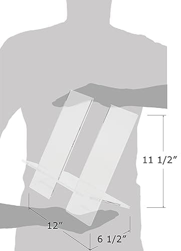 Red Co. 11.5” Clear Acrylic 3-Piece Cookbook Holder & Recipe Holder for Kitchen Counter 7