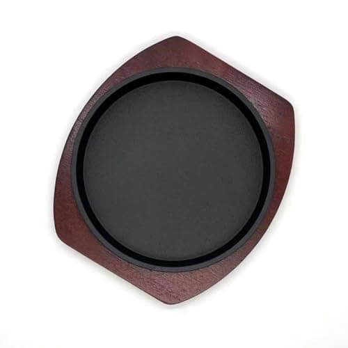 YYJINGYOU Cast Iron Fajita Plate, Steak Platter, Skillet Pan (8 inch) 6