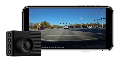 Garmin Dash Cam 56, Wide 140-Degree Field of View in 1440P HD, 2" LCD Screen and Voice Control, Very Compact with Automatic Incident Detection and Recording (Renewed)