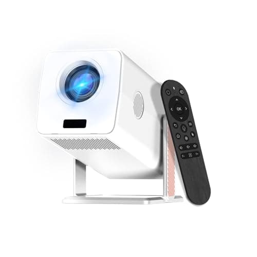 [Netflix Authorized & AI Autofocus]Upgraded 5.2 Bluetooth WiFi 6 Video Projector,XNANO Full HD Native 1080P Projector,270° Rotating Portable Projector with Smart Voice Remote Control,3D Dolby Audio