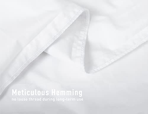 Sunflower Body Pillowcase 100% Cotton Long Pillow Cover/Case Envelope Closure 1 Pack, 20×54 inches White, Soft and Breathable 7