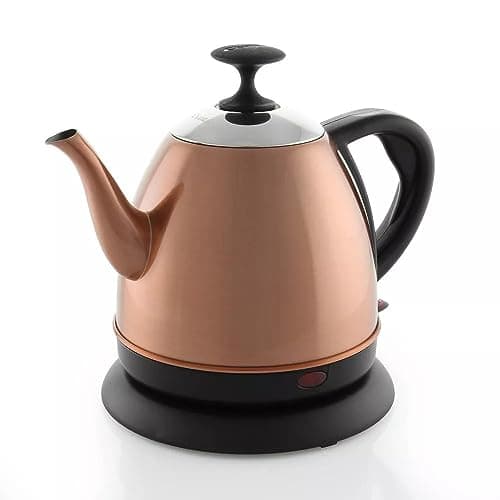 Chantal Electric Kettle, Royale Series, 32 OZ, Stainless Steel BPA-Free, Boil-Dry Guard, Multi-use Spout (Copper)