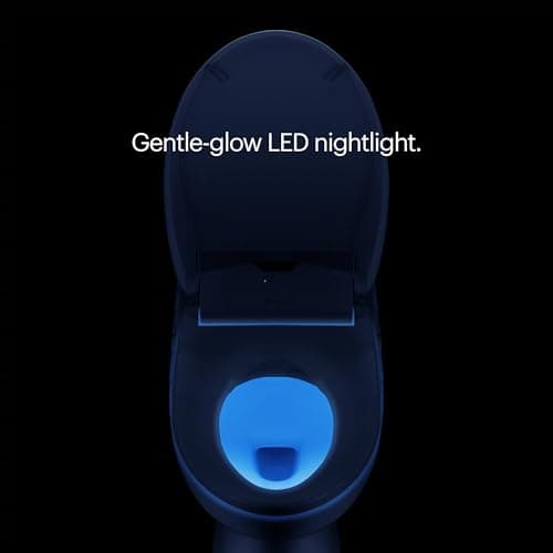 Brondell Bidet Toilet Seat S1400, Smart Toilet Seat, Dual Stainless-Steel, Self-Cleaning Nozzle With Clean Plus Technology, Endless Warm Water Bidet, Warm Air Dryer-Nightlight, Heated Seat, Elongated 7