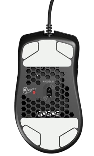GLORIOUS Model D- (Minus) Wired Gaming Mouse - 61g Superlight Honeycomb Design, RGB, Ergonomic, Pixart 3360 Sensor, Omron Switches, PTFE Feet, 6 Buttons - Matte Black 8