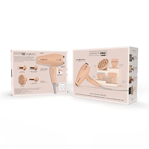 Conair Infiniti Pro Hair Dryer with Diffuser plus 3 Other Attachments | Performa Series Hair Dryer | Blow Dryer with Professional Performance Motor | Blush Pink 7