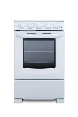 Summit 20” Electric Range with 4 cooking elements, 2.3 cu. Ft., ADA Compliant, White- REX2051WRT 7