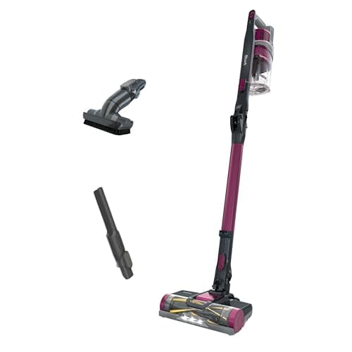 Shark IZ163H Pet Plus Cordless Stick Vacuum with Self-Cleaning Brushroll and HEPA Filter, Lightweight Deep Cleaning Vacuum for Carpet and Hard Floors, Folds for Easy Storage, 40-min Runtime, Raspberry